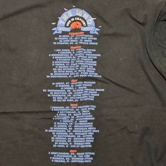 The who concert t-shirt men's large - Picture 2 of 5